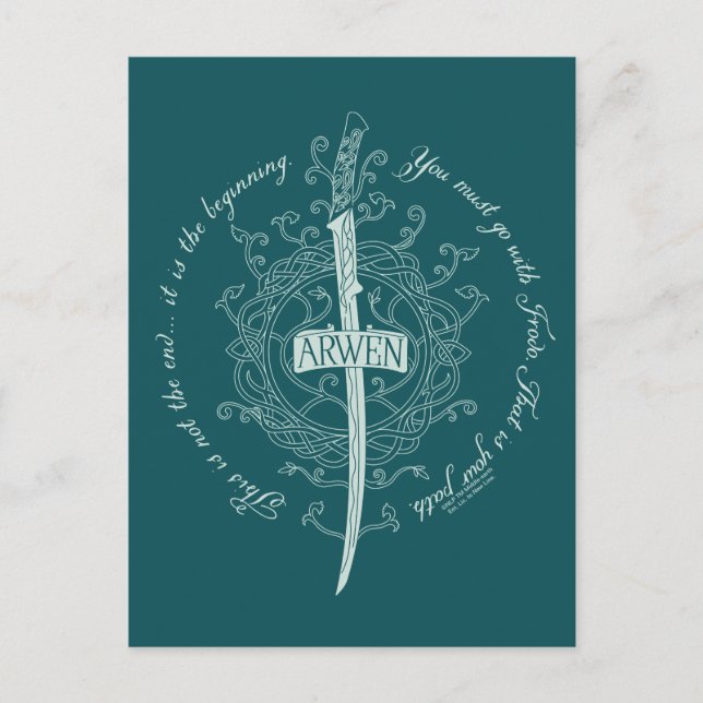 Postal Espada élfica ARWEN™ Cita (Anverso)