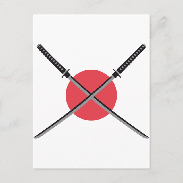 Postal espada samurai (Anverso)