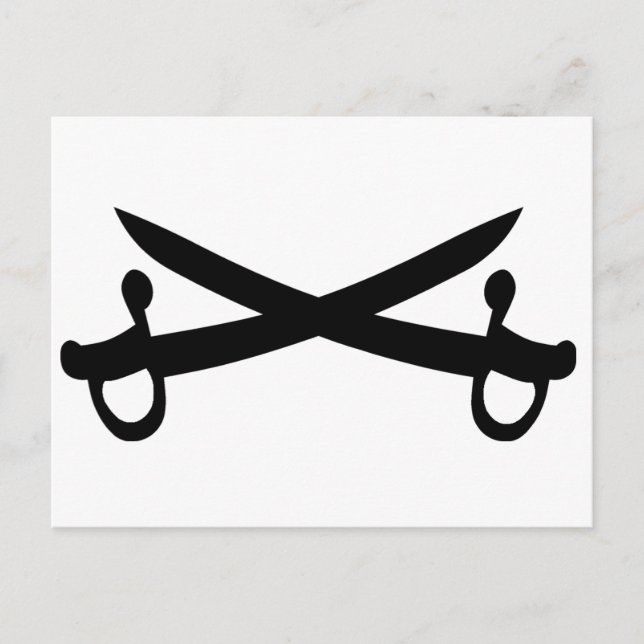 Postal Espadas cruzadas (Anverso)