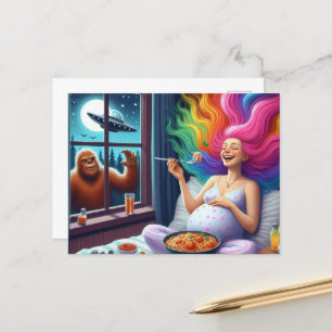 Postal Espagueti tan delicioso que no tengo ni idea de lo