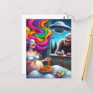 Postal Espagueti tan delicioso que no tengo ni idea de lo