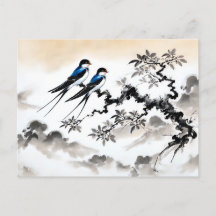 Espaldas encaramadas en una rama en un pincho de t