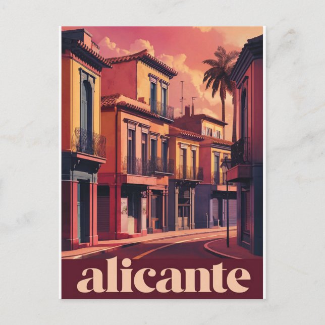 Postal españa alicante vintage (Anverso)