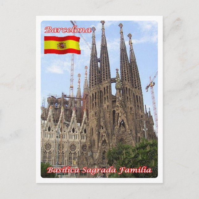 Postal España - Barcelona - Basílica Sagrada Familia - (Anverso)