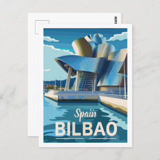 Postal España Bilbao Vintage Famoso Travel Place