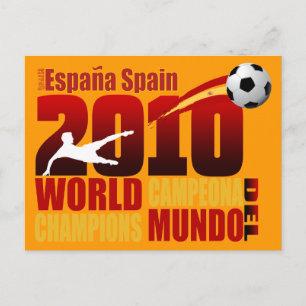 Postal España Campeona Del Mun