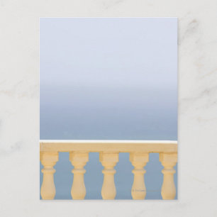 Postal España, Costa Blanca, vistas al mar sobre balaustr
