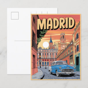Postal España de la ciudad de Madrid, recuerdos de viaje