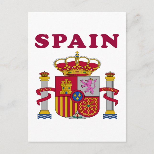 Postal España Diseño Del Escudo De Armas (Anverso)