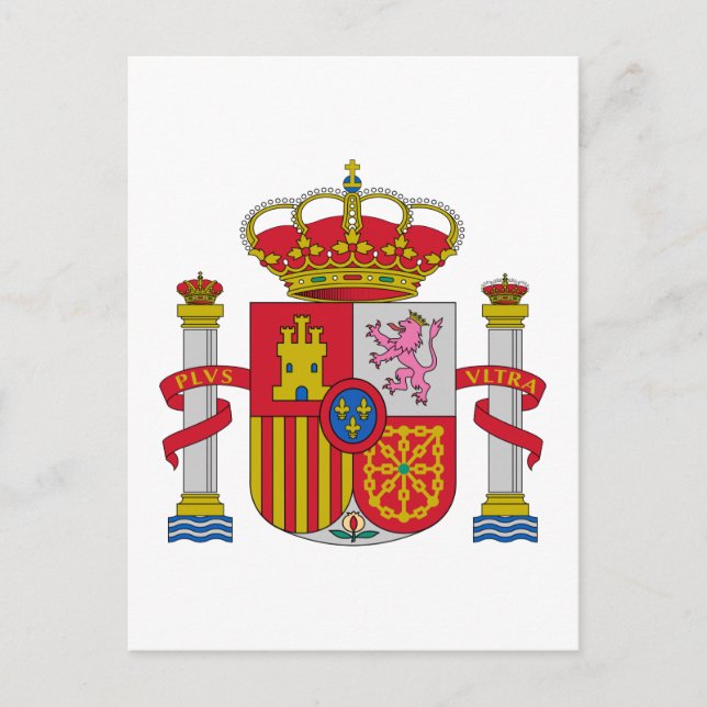 Postal España España Oficial Escudo Heraldry (Anverso)