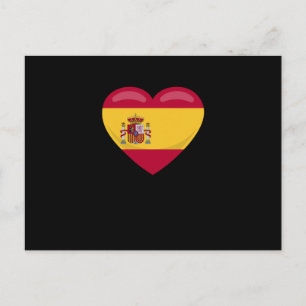 Postal España: Fanático de la bandera española