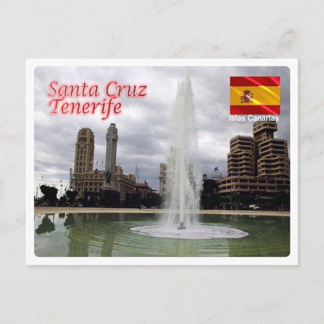 Postal España - Islas Canarias - Tenerife - Santa Cruz (Anverso)