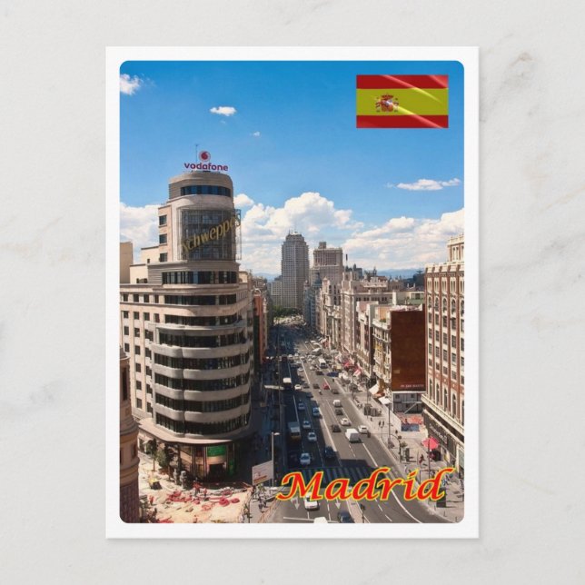 Postal España - Madrid - Centro de Avenu - (Anverso)
