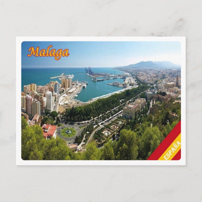 Postal España - Málaga - (Anverso)