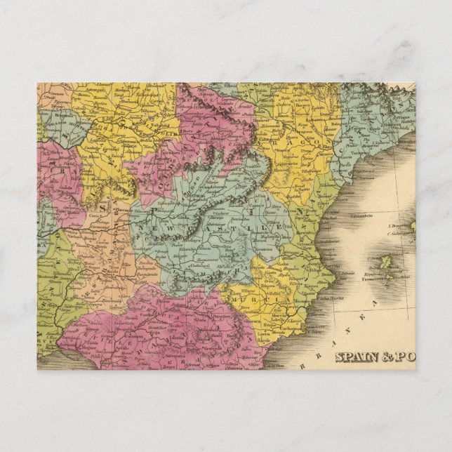 Postal España, Portugal 8 (Anverso)