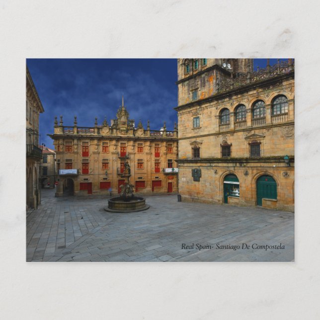 Postal España Real- Santiago De Compostela (Anverso)