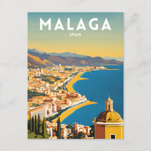 Postal España Vintage de Málaga