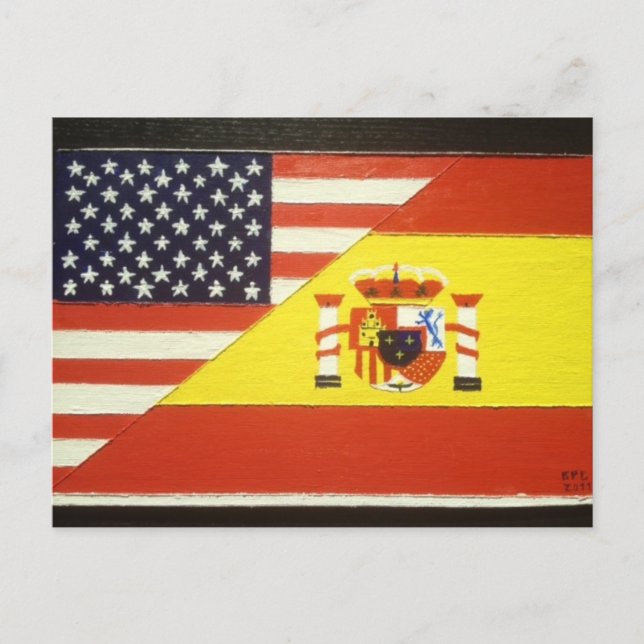 Postal España y Estados Unidos (Anverso)