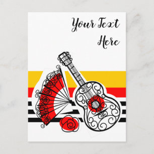 Postal Español Souvenirs Classic Stripe Text