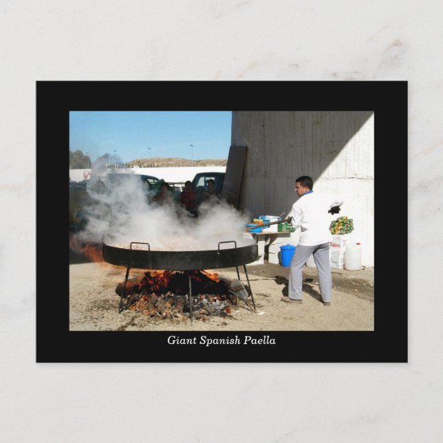 Postal española gigante para la paella (Anverso)