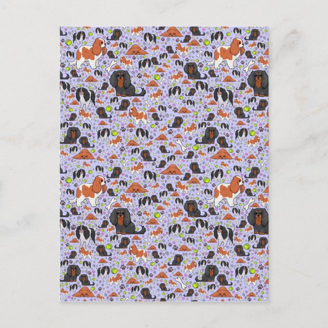 Postal Españoles en morado (Anverso)