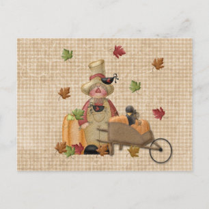 Postal Espantapájaros Granjero