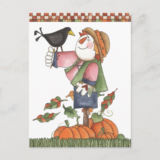 Postal Espantapájaros y cuervos (Anverso)