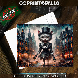 Postal Espantosas criadas corriendo en Londres victoriano