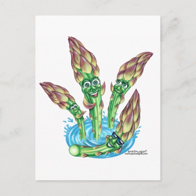 Postal espárrago (Anverso)