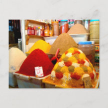 Especias en un mercado tradicional, Marruecos