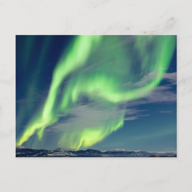 Postal Espectacular Aurora borealis (Anverso)