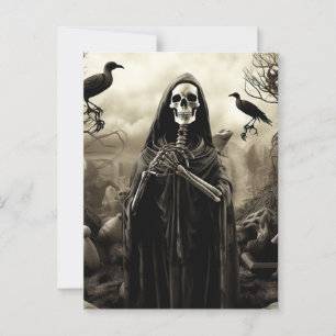 Postal Espectacular fiesta de Halloween Gothon Skeleton G