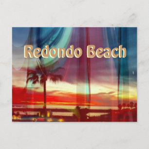 Postal Espectacular Sunset Redondo Beach Postcard