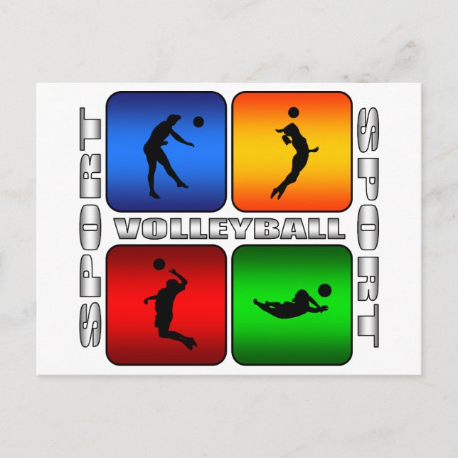 Postal Espectacular voleibol (Anverso)