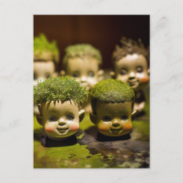 Postal Espectaculares cabezas rapadas cultivando mosca