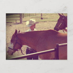 Postal Espectáculo de caballos