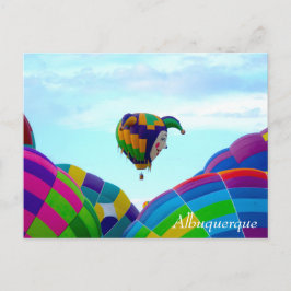 Postal Espectáculo de globo aerostático