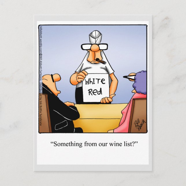 Postal "Espectiquines" del Humor del Vino (Anverso)
