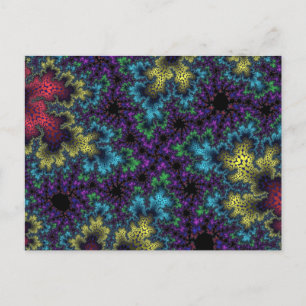 Postal Espectro arco iris coral