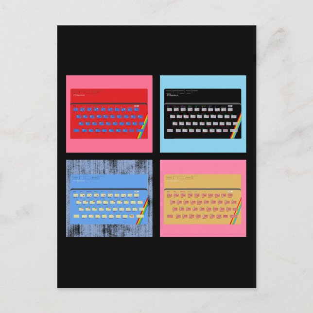 Postal Espectro Pop Art ZX (Anverso)