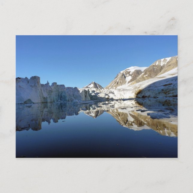 Postal Espejo de imágenes en Svalbard (Anverso)