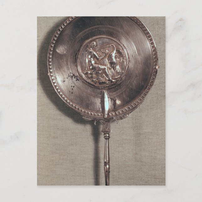 Postal Espejo de mano que representa a Leda y al cisne (Anverso)
