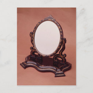 Postal Espejo de papier-mache pintado de oro, c.1890