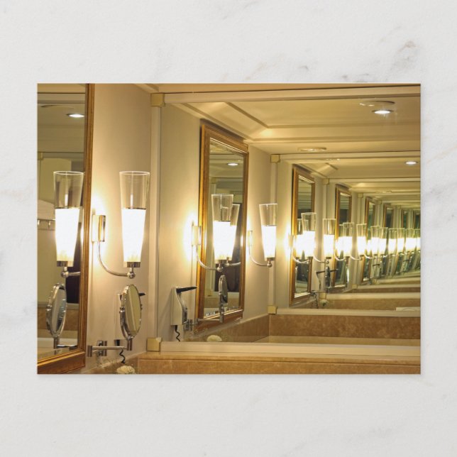 Postal Espejo infinito (Anverso)