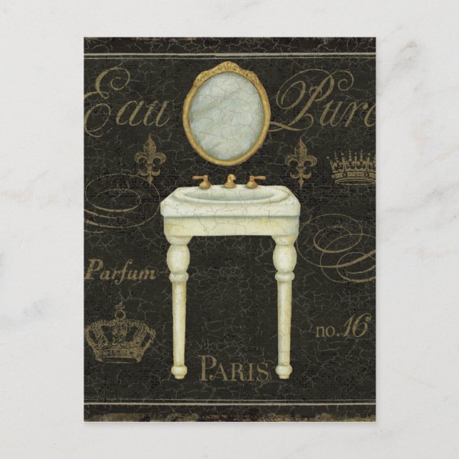 Postal Espejo vintage y rosado (Anverso)