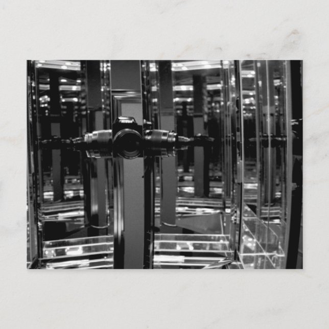 Postal Espejos infinitos (Anverso)