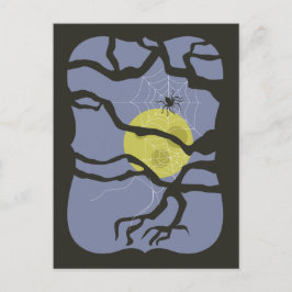 Postal Espeluznante araña de Halloween