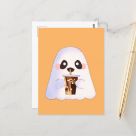 Postal Espeluznante Con Café Helado