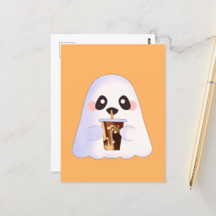 Postal Espeluznante Con Café Helado