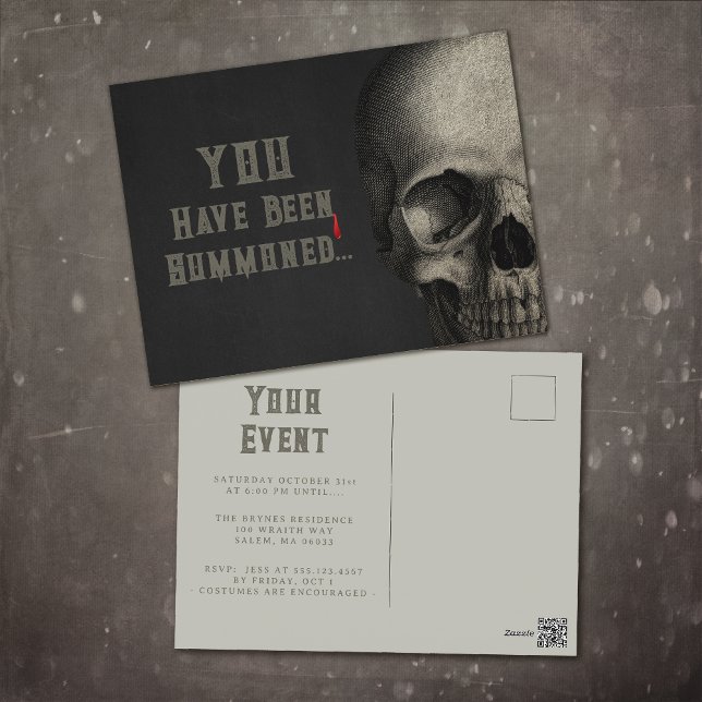 Postal Espeluznante Cráneo Humano (Subido por el creador)